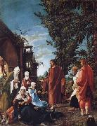 ALTDORFER, Albrecht Christ Taking Leave of his mother oil
